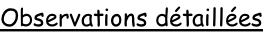 Observations détaillées